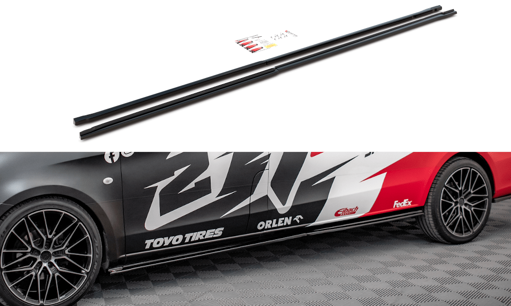 Maxton Design - Seitenschweller Ansatz für Mercedes - Benz Vito Extra Long W447 Facelift / V Extra Long W447 Facelift - Aerowerk.