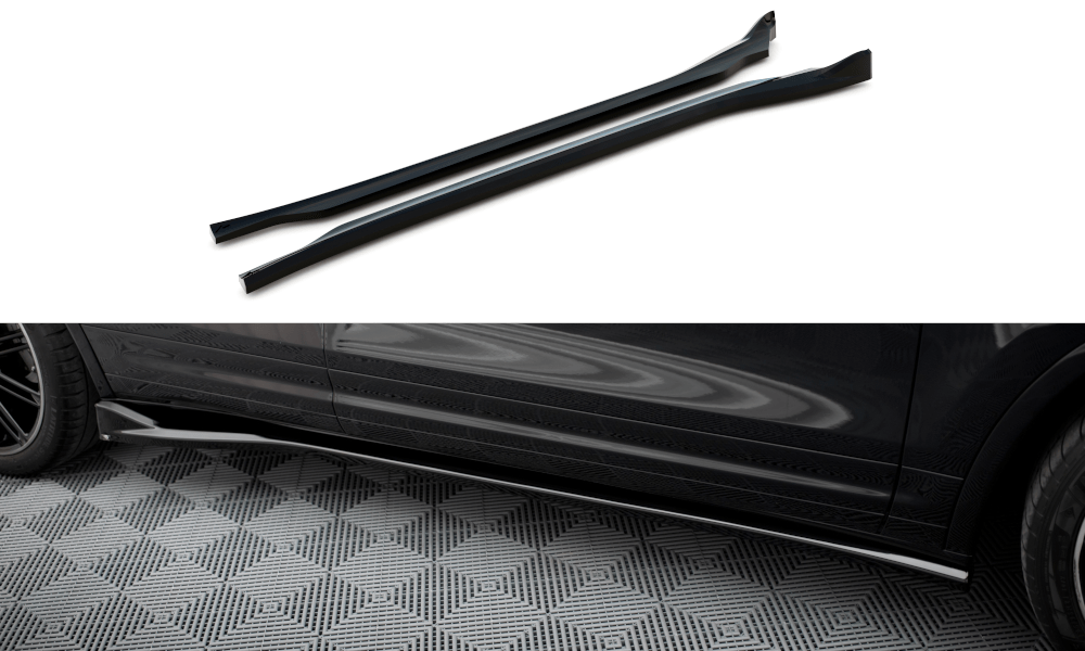 Maxton Design - Seitenschweller Ansatz für Porsche Cayenne Mk2 Facelift - Aerowerk.