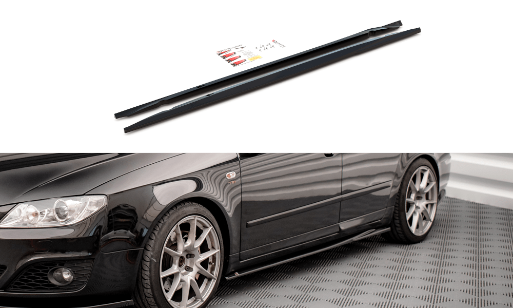 Maxton Design - Seitenschweller Ansatz für Seat Exeo Carbon Look - Aerowerk.