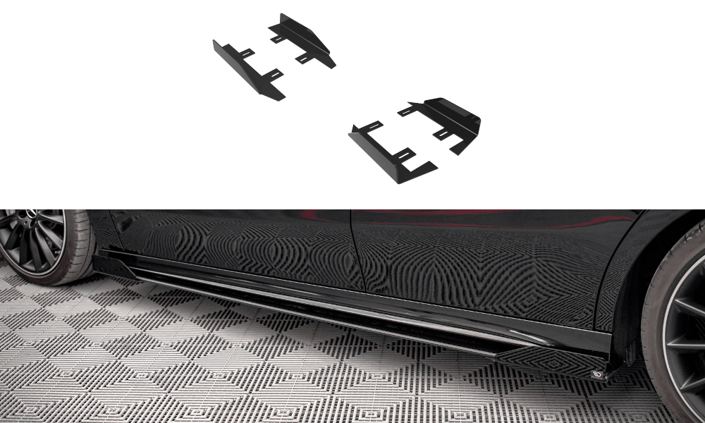 Maxton Design - Seitenschweller Flaps für Mercedes A35 AMG / AMG - Line Aero Pack W177 - Aerowerk.