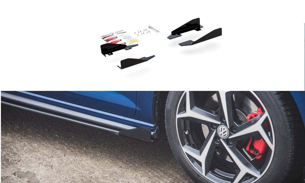 Maxton Design - Seitenschweller Flaps für VW Polo GTI Mk6 - Aerowerk.