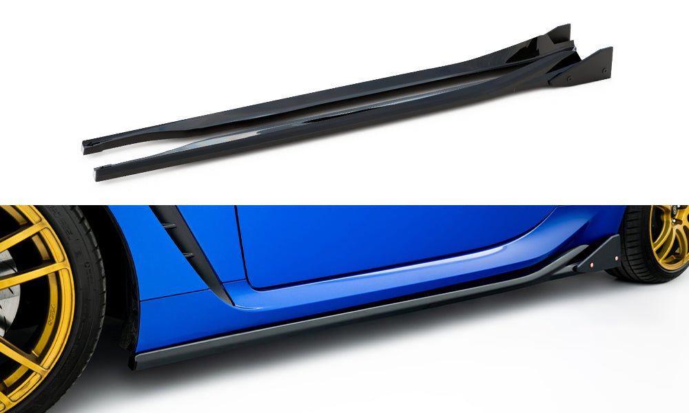 Maxton Design - Seitenschweller V1 Ansatz für + Flaps für Subaru BRZ Mk2 - Aerowerk.