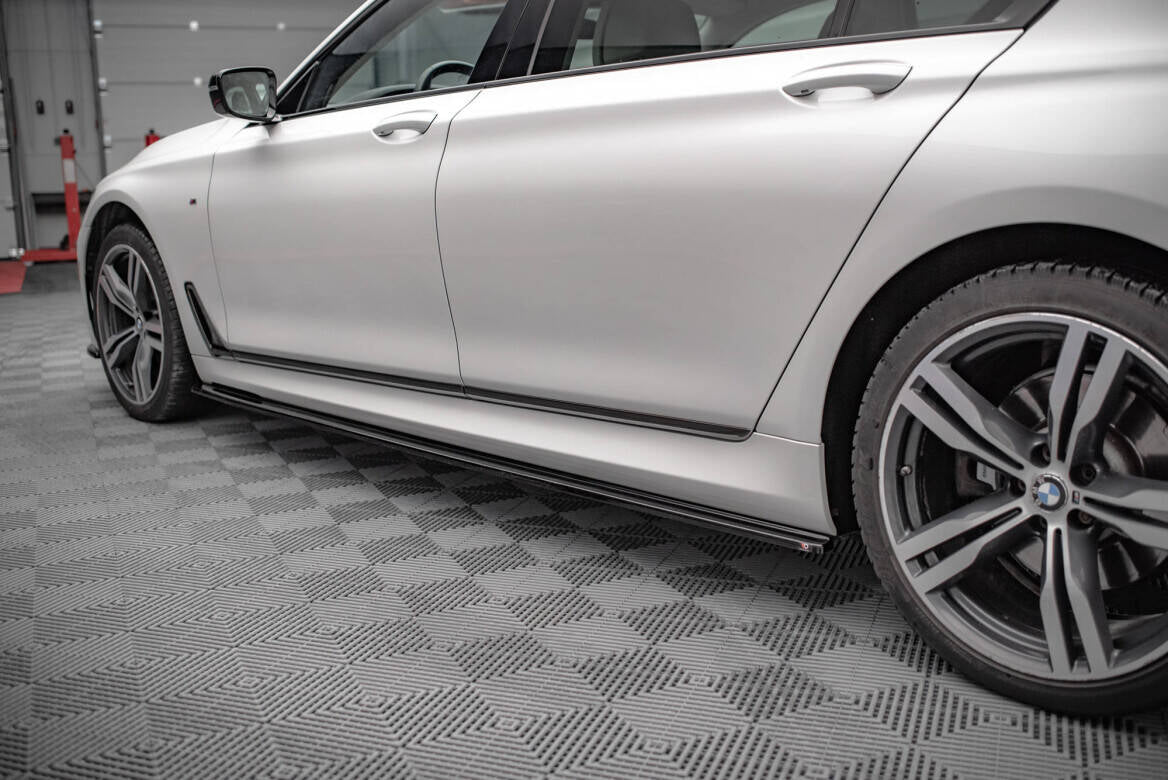 Maxton Design - Seitenschweller V.1 Ansatz für für BMW 7er Lang M - Paket G12 - Aerowerk.