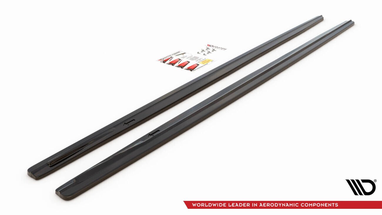 Maxton Design - Seitenschweller V.1 Ansatz für für BMW 7er Lang M - Paket G12 - Aerowerk.