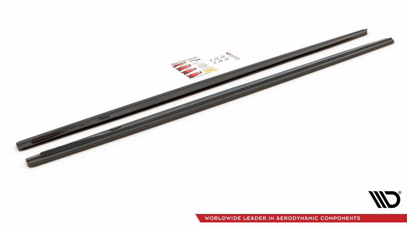 Maxton Design - Seitenschweller V.1 Ansatz für für BMW 7er Lang M - Paket G12 - Aerowerk.