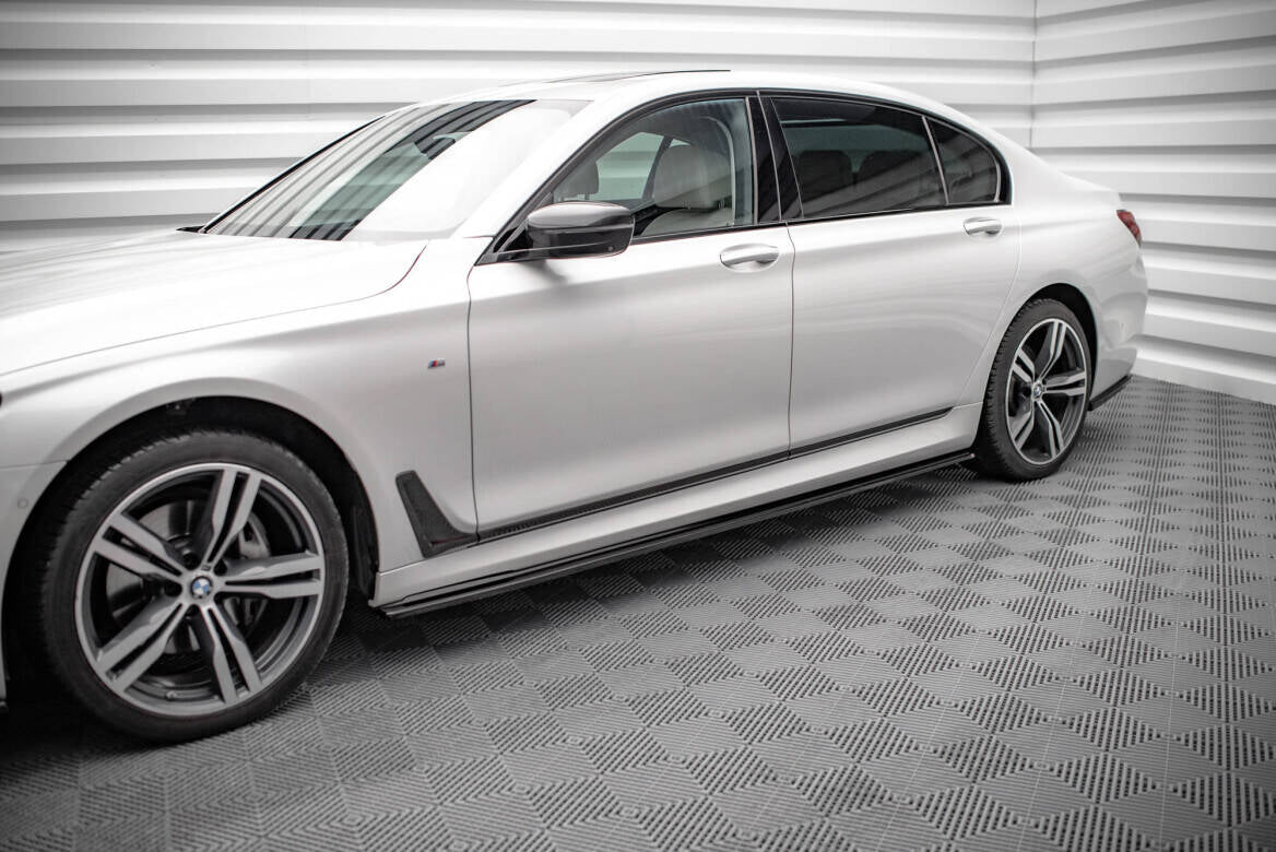 Maxton Design - Seitenschweller V.1 Ansatz für für BMW 7er Lang M - Paket G12 - Aerowerk.