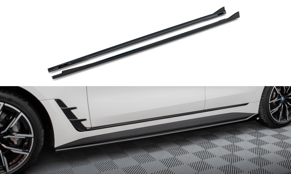 Maxton Design - Seitenschweller V.1 Ansatz für für BMW i4 M - Paket G26 - Aerowerk.