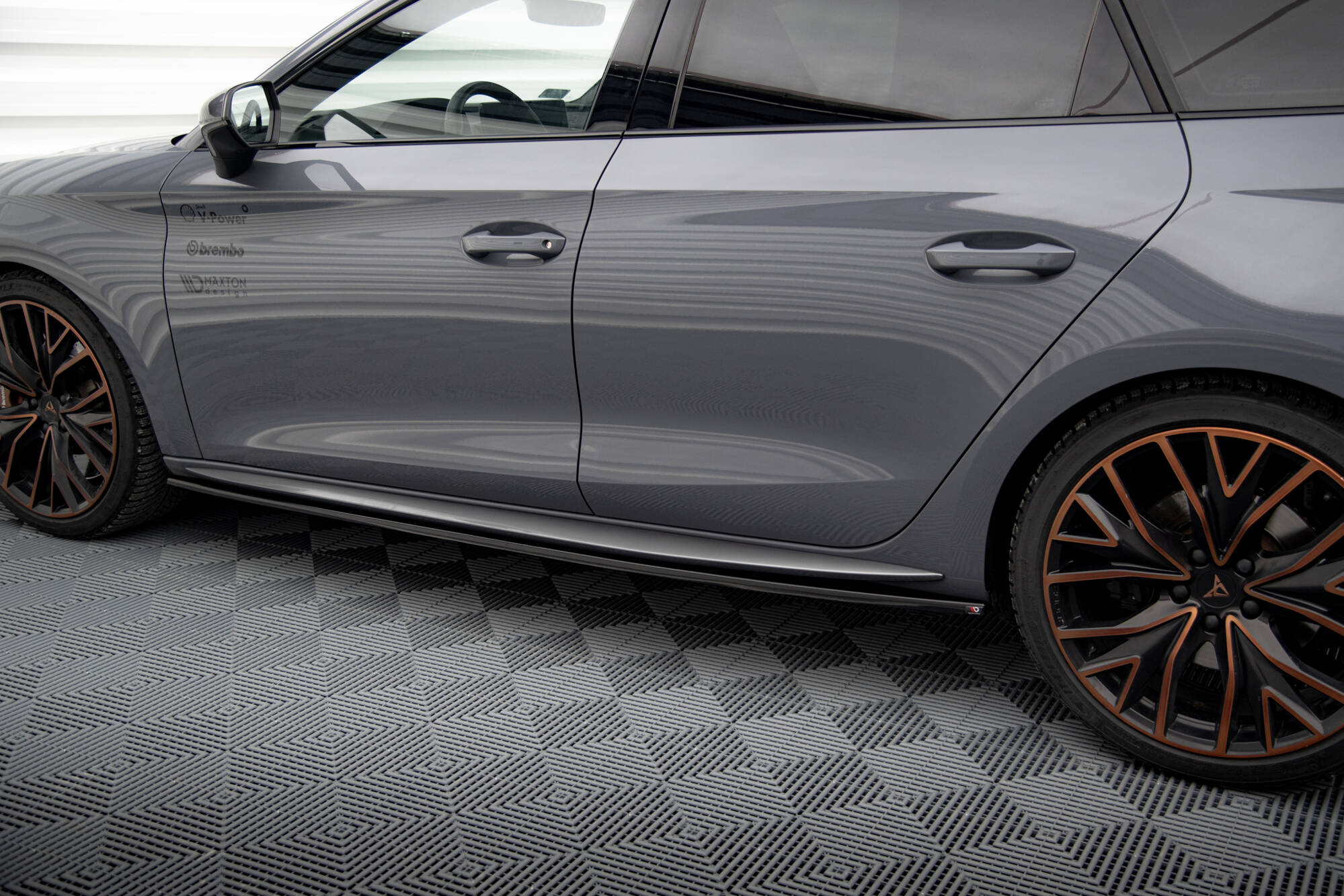 Maxton Design - Seitenschweller V1 Ansatz für für Cupra Leon ST / Hatchback Aero Mk1 Facelift - Aerowerk.