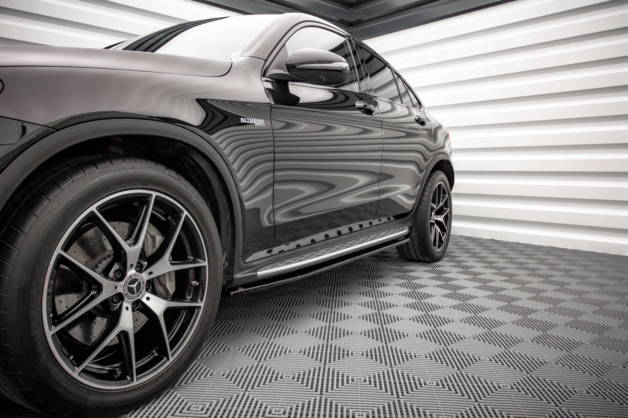 Maxton Design - Seitenschweller V1 Ansatz für für Mercedes - Benz GLC Coupe AMG - Line C253 Facelift - Aerowerk.