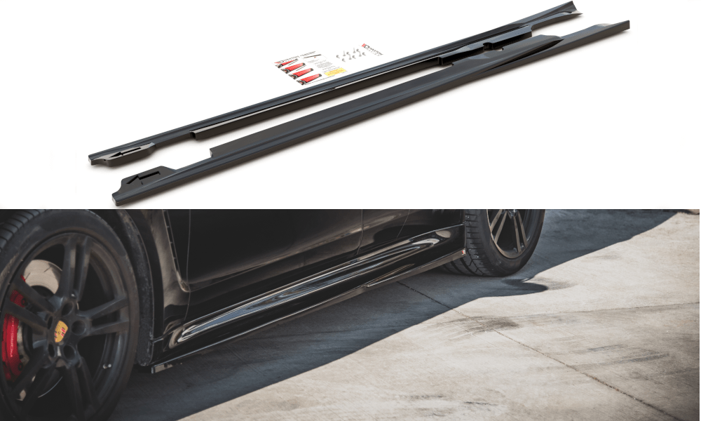 Maxton Design - Seitenschweller V1 Ansatz für für Porsche Panamera Turbo 970 Facelift - Aerowerk.