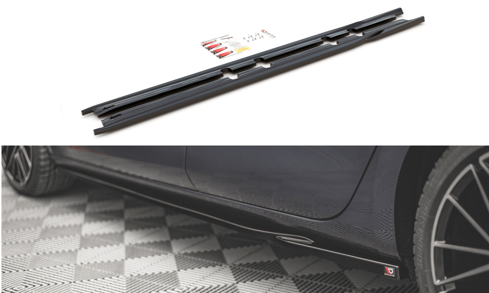 Maxton Design - Seitenschweller V1 Ansatz für für Seat Leon FR ST / Hatchback Mk4 / Cupra Leon ST / Hatchback Mk1 / Mk1 Facelift - Aerowerk.