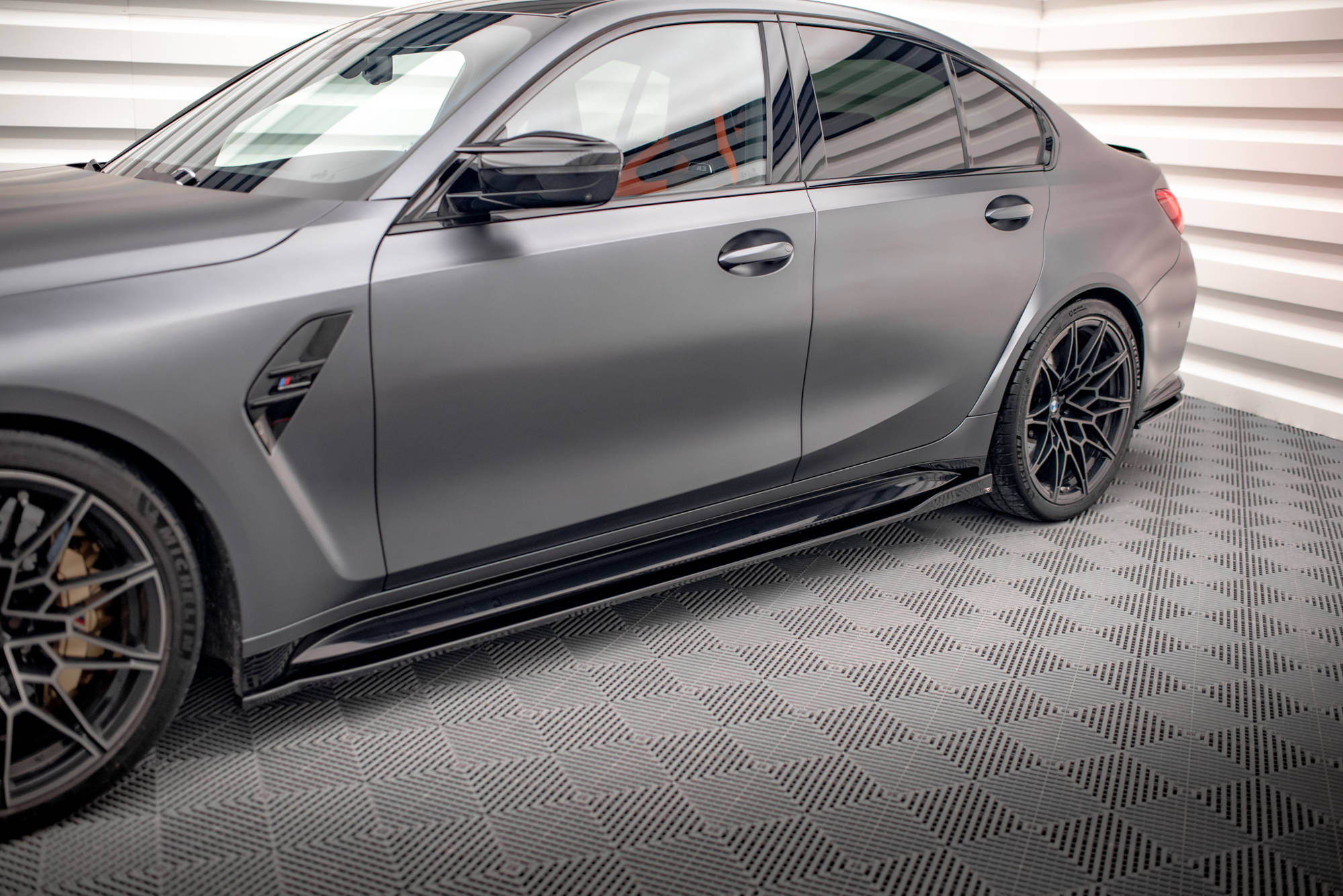Maxton Design - Seitenschweller V.2 Ansatz für BMW M3 Limousine / Touring G80 / G81 - Aerowerk.