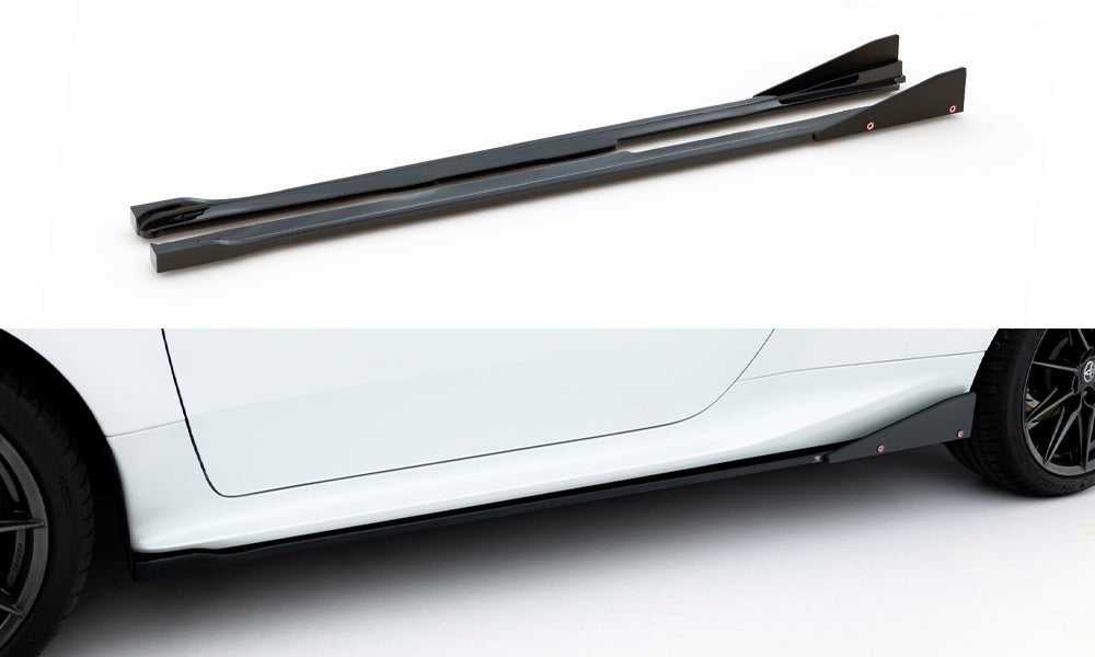 Maxton Design - Seitenschweller V2 Ansatz für + Flaps für Toyota GR Yaris Mk4 - Aerowerk.