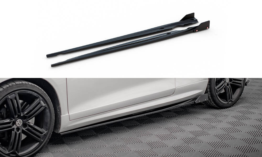 Maxton Design - Seitenschweller V2 Ansatz für + Flaps für VW Scirocco R Mk3 - Aerowerk.