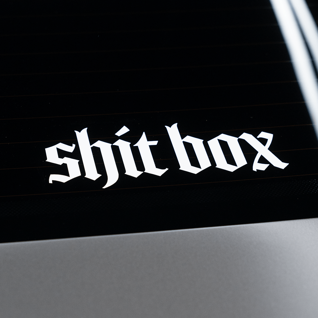 SHIT BOX STICKER V.2 - Aerowerk.