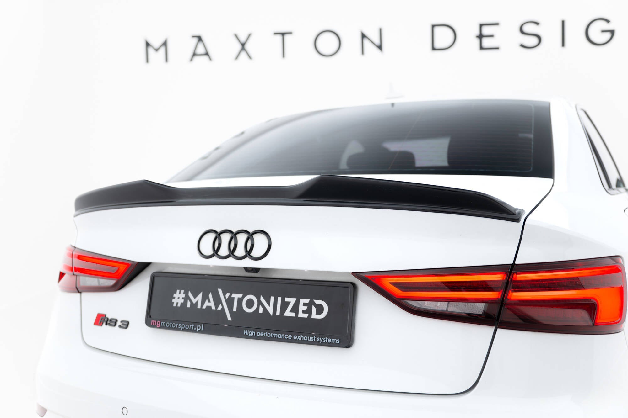 Maxton Design - Spoiler CAP 3D für Audi RS3 Limousine 8V / 8V Facelift - Aerowerk.