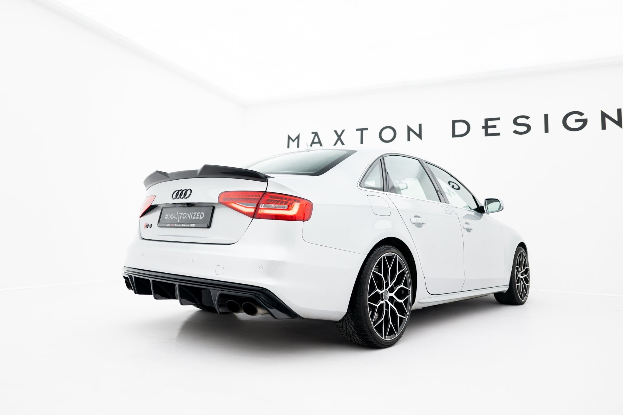 Maxton Design - Spoiler CAP 3D für Audi S4 Limousine B8 Facelift - Aerowerk.