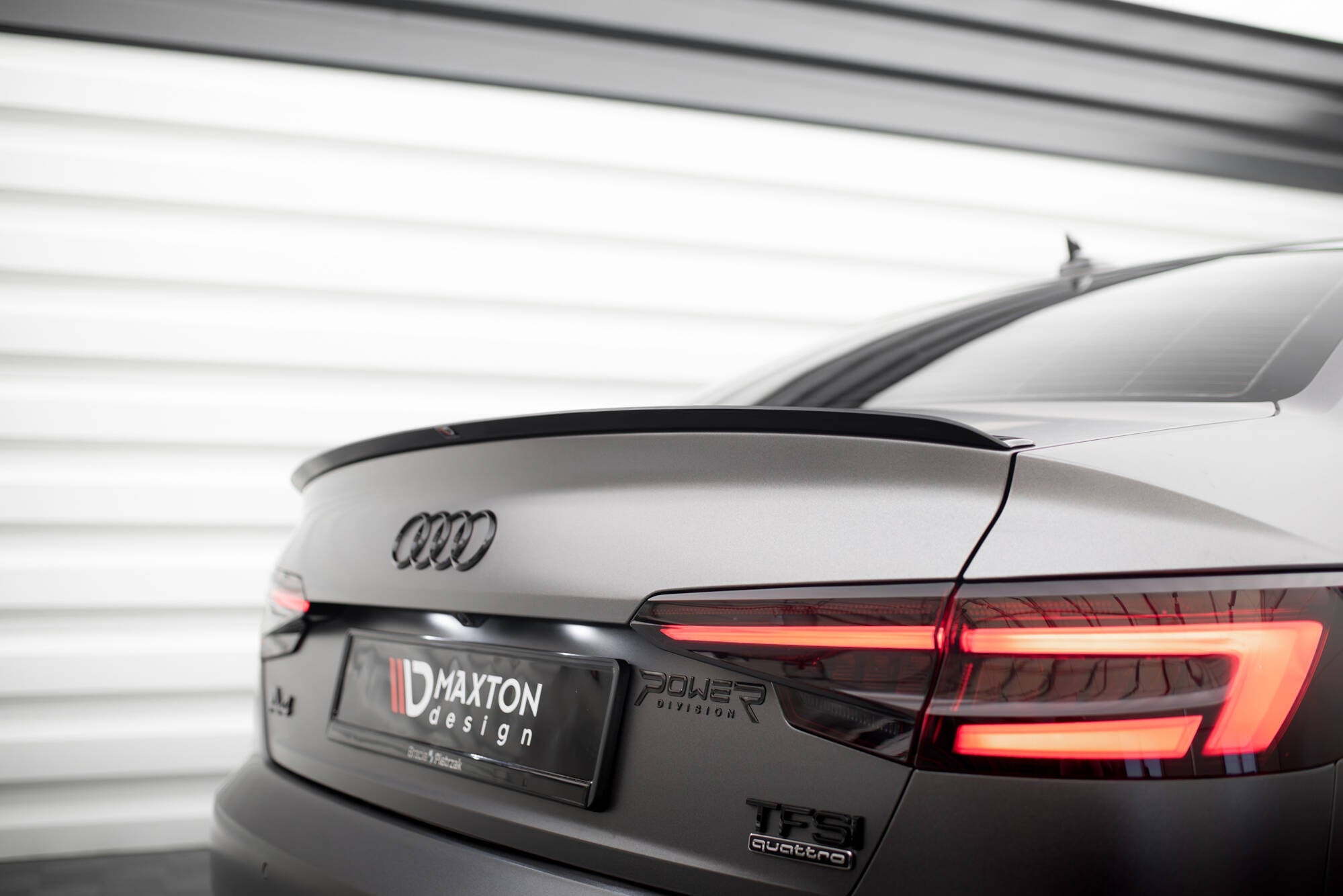 Maxton Design - Spoiler CAP V.2 für Audi S4 / A4 Standard / S - Line / Competition Limousine B9 / B9 Facelift - Aerowerk.