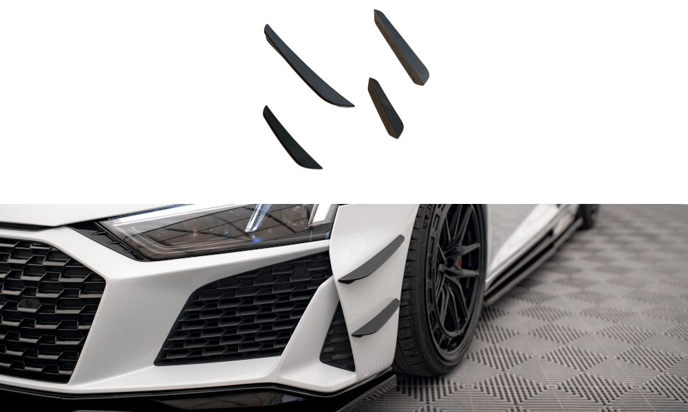 Maxton Design - Stoßstangen Flaps Wings vorne Canards für Audi R8 Mk2 Facelift - Aerowerk.