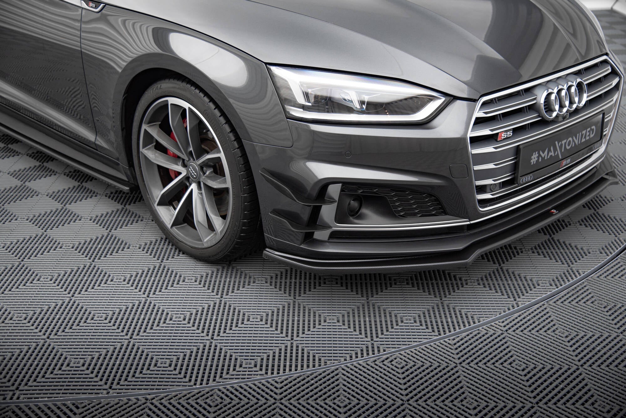 Maxton Design - Stoßstangen Flaps Wings vorne Canards für Audi S5 / A5 S - Line Coupe / Sportback F5 - Aerowerk.