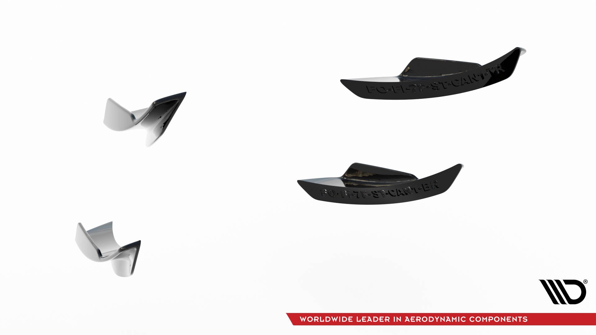 Maxton Design - Stoßstangen Flaps Wings vorne Canards für Ford Fiesta 7 ST Facelift - Aerowerk.