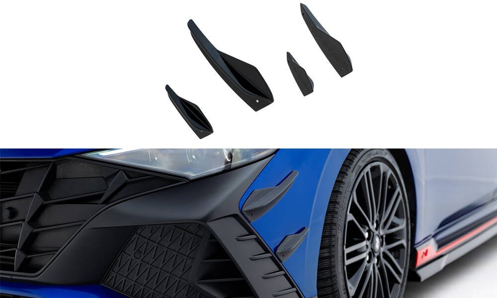 Maxton Design - Stoßstangen Flaps Wings vorne Canards für Hyundai Elantra N Mk7 - Aerowerk.