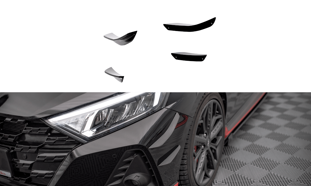 Maxton Design - Stoßstangen Flaps Wings vorne Canards für Hyundai I20 N Mk3 - Aerowerk.