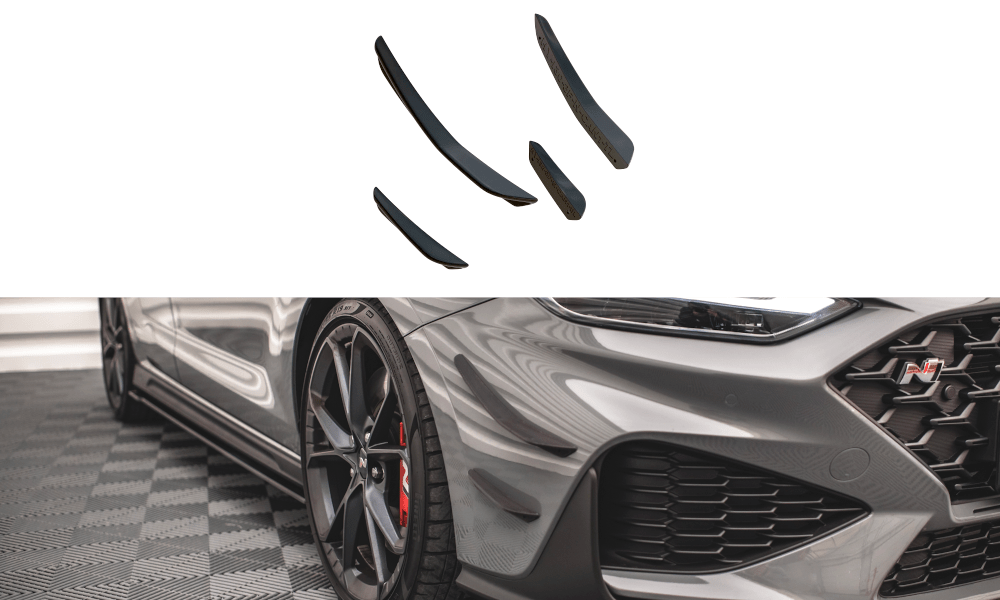 Maxton Design - Stoßstangen Flaps Wings vorne Canards für Hyundai I30 N / I30 N - Line Hatchback/Fastback Mk3 Facelift - Aerowerk.