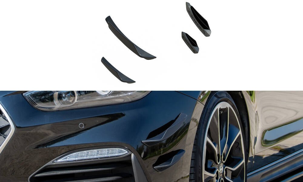 Maxton Design - Stoßstangen Flaps Wings vorne Canards für Hyundai I30 N Mk3 - Aerowerk.