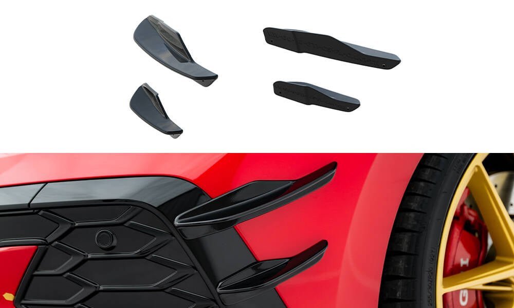 Maxton Design - Stoßstangen Flaps Wings vorne Canards für VW Golf GTI Clubsport Mk8 Facelift - Aerowerk.
