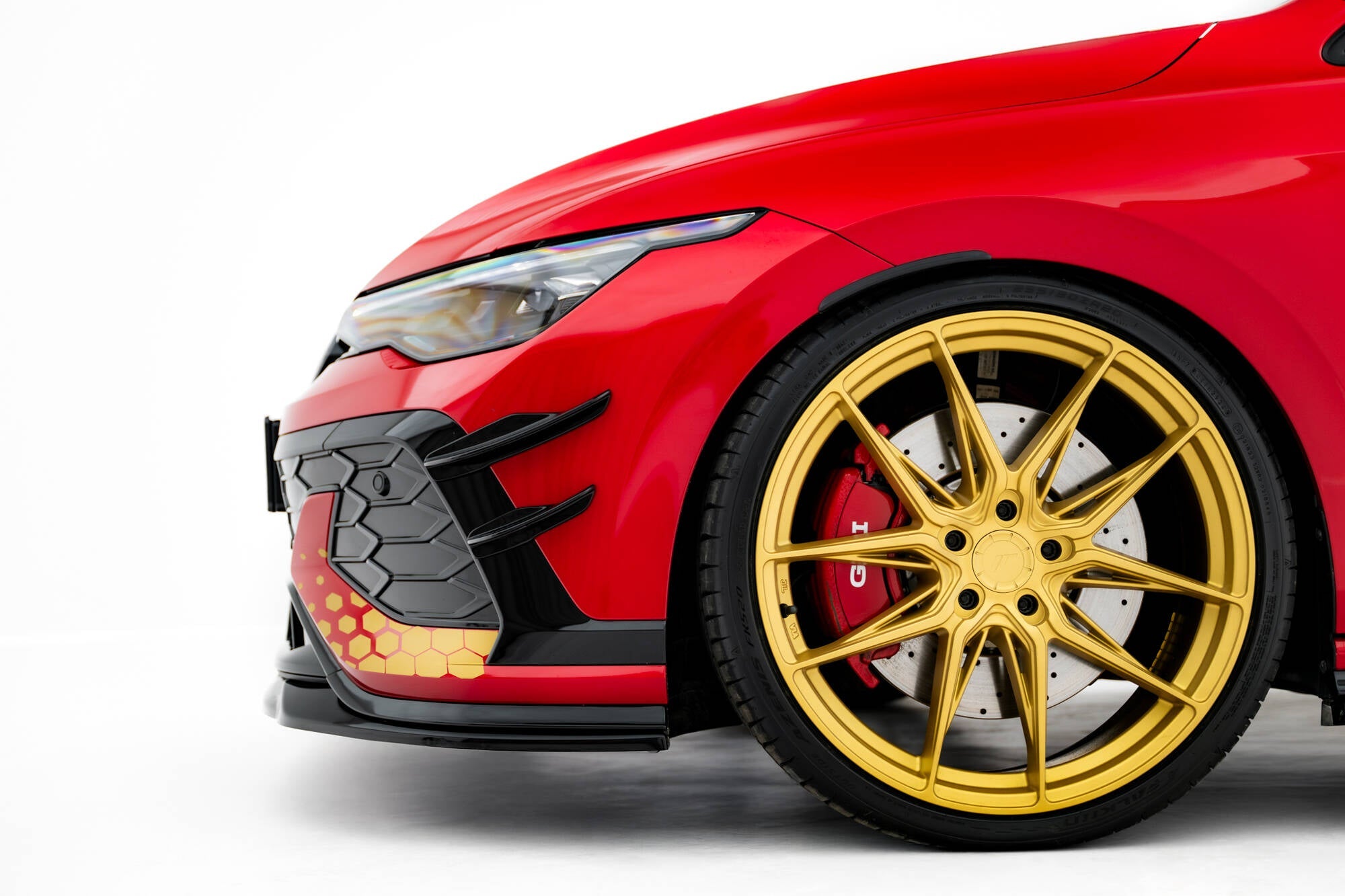 Maxton Design - Stoßstangen Flaps Wings vorne Canards für VW Golf GTI Clubsport Mk8 Facelift - Aerowerk.