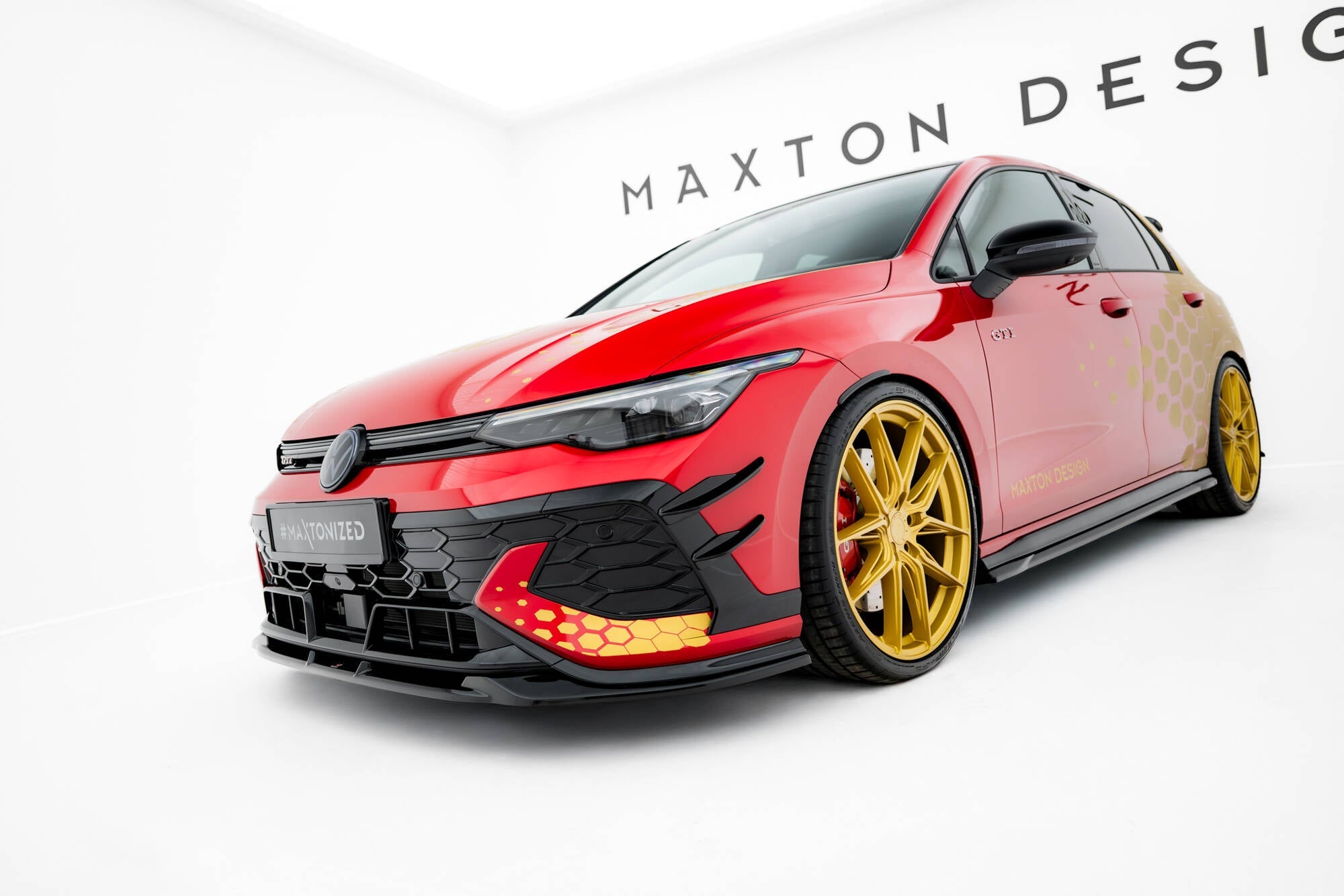 Maxton Design - Stoßstangen Flaps Wings vorne Canards für VW Golf GTI Clubsport Mk8 Facelift - Aerowerk.