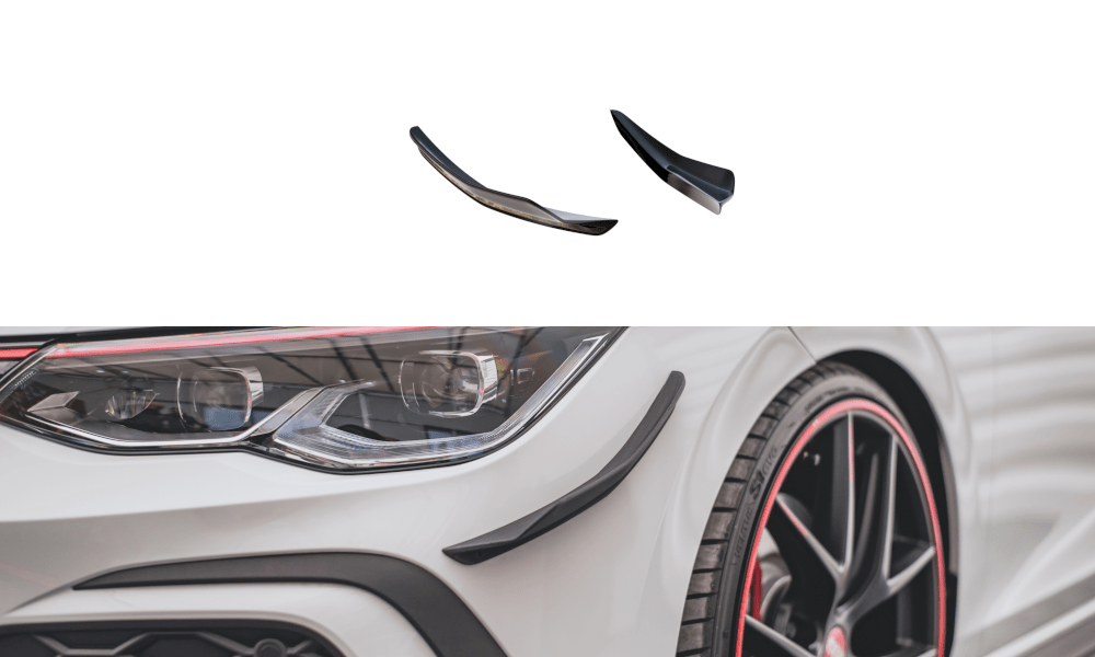 Maxton Design - Stoßstangen Flaps Wings vorne Canards für VW Golf GTI Mk8 - Aerowerk.