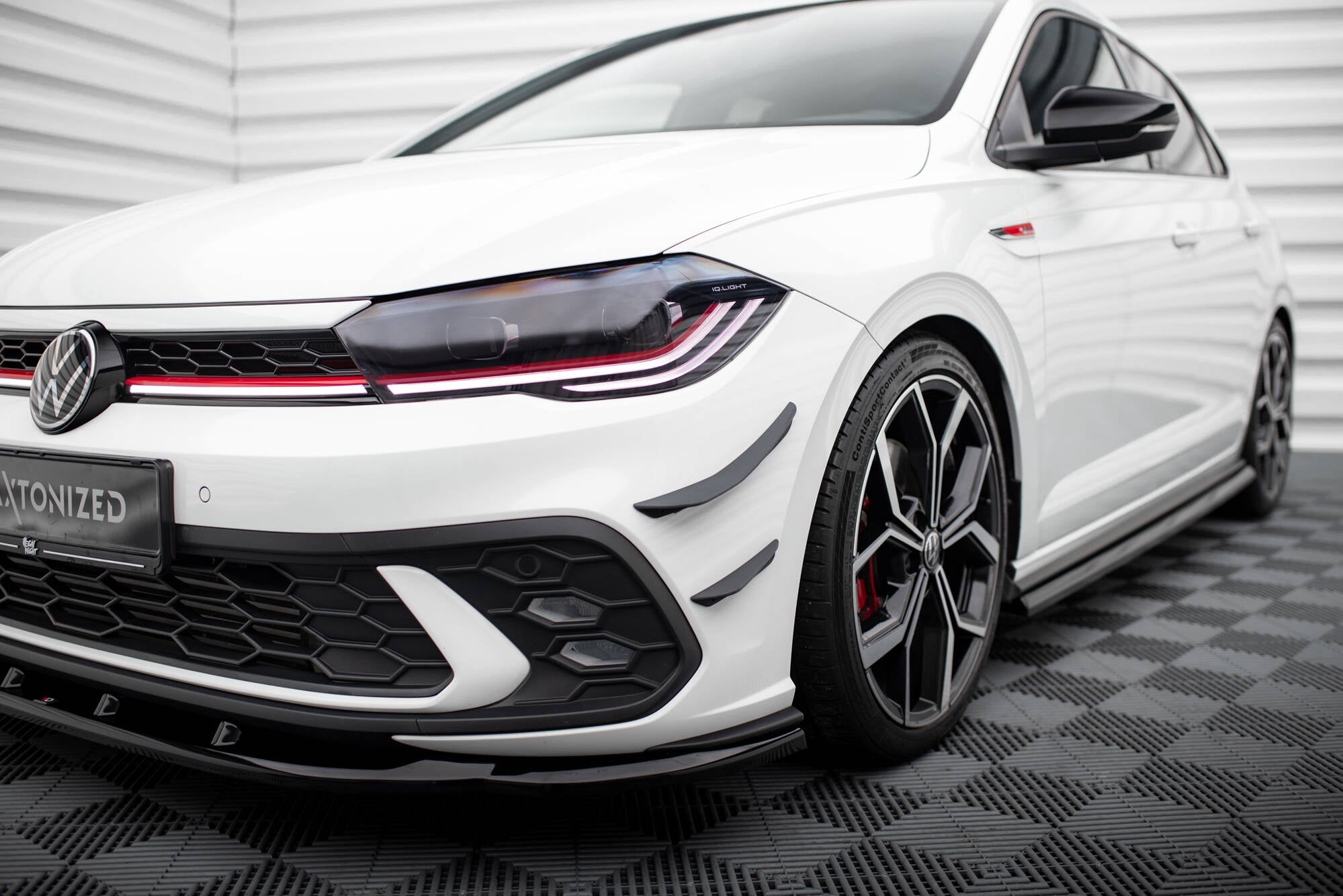 Maxton Design - Stoßstangen Flaps Wings vorne Canards für VW Polo GTI Mk6 Facelift - Aerowerk.
