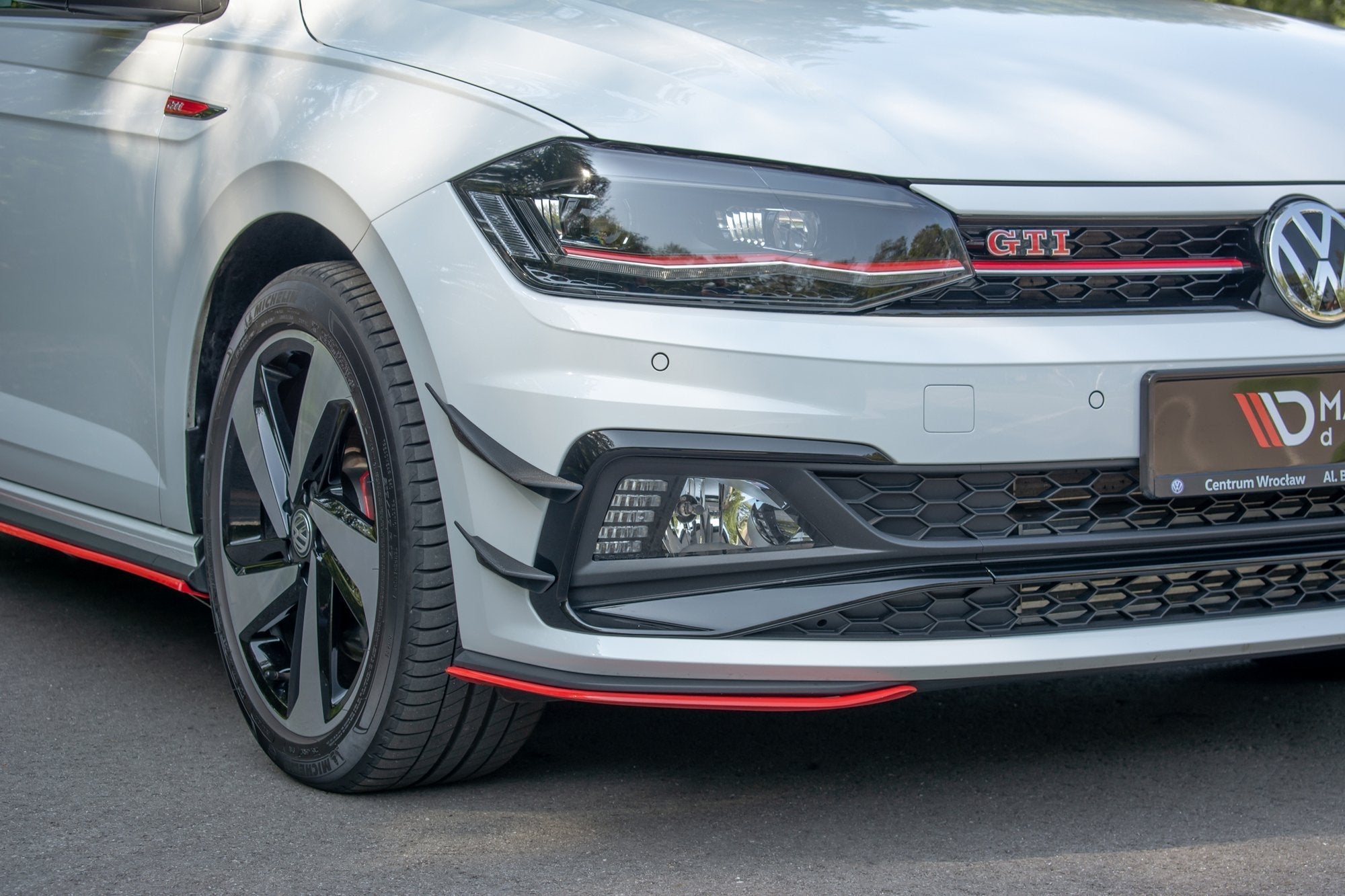 Maxton Design - Stoßstangen Flaps Wings vorne Canards für VW Polo GTI Mk6 - Aerowerk.