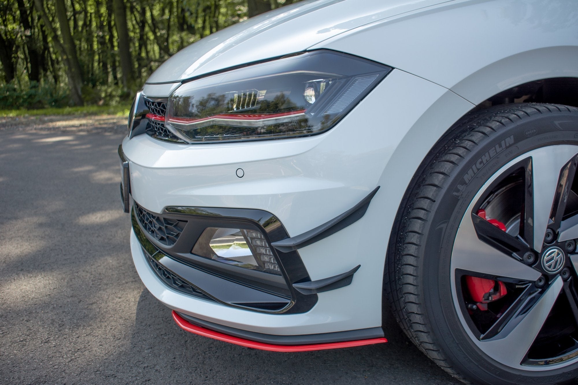 Maxton Design - Stoßstangen Flaps Wings vorne Canards für VW Polo GTI Mk6 - Aerowerk.