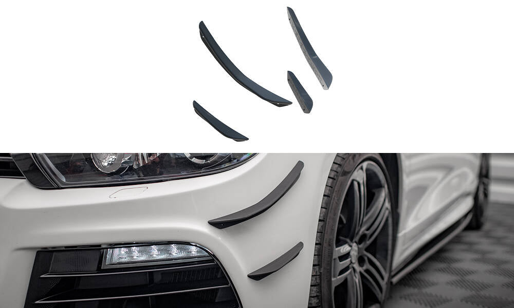 Maxton Design - Stoßstangen Flaps Wings vorne Canards für VW Scirocco R Mk3 - Aerowerk.