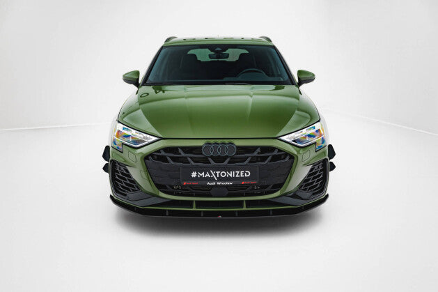Street Pro Cup Spoilerlippe Front Ansatz für Audi S3 / A3 S-line 8Y Facelift - Aerowerk.