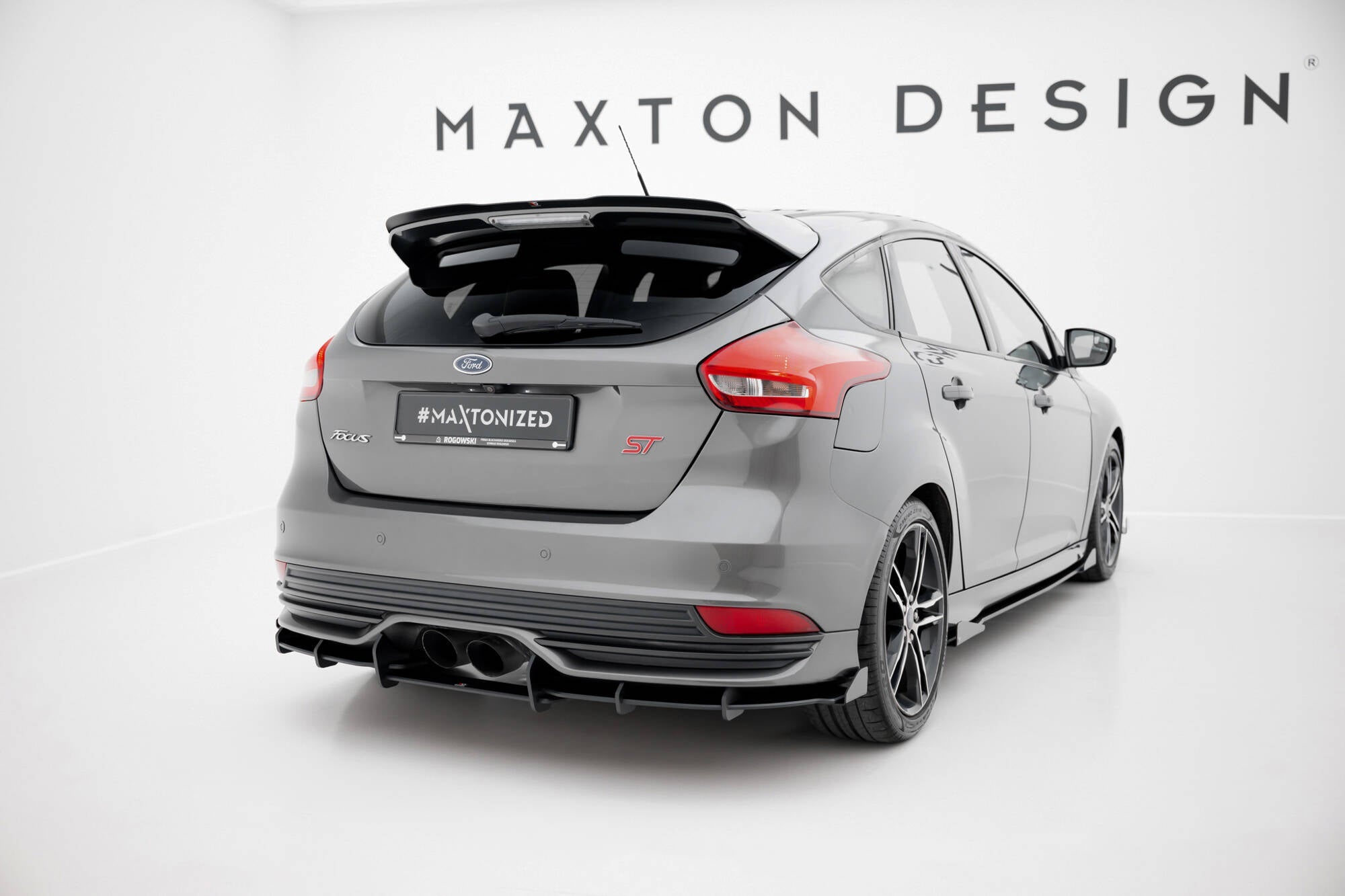 Maxton Design - Street Pro Diffusor + Flaps für Ford Focus ST Mk3 Facelift - Aerowerk.