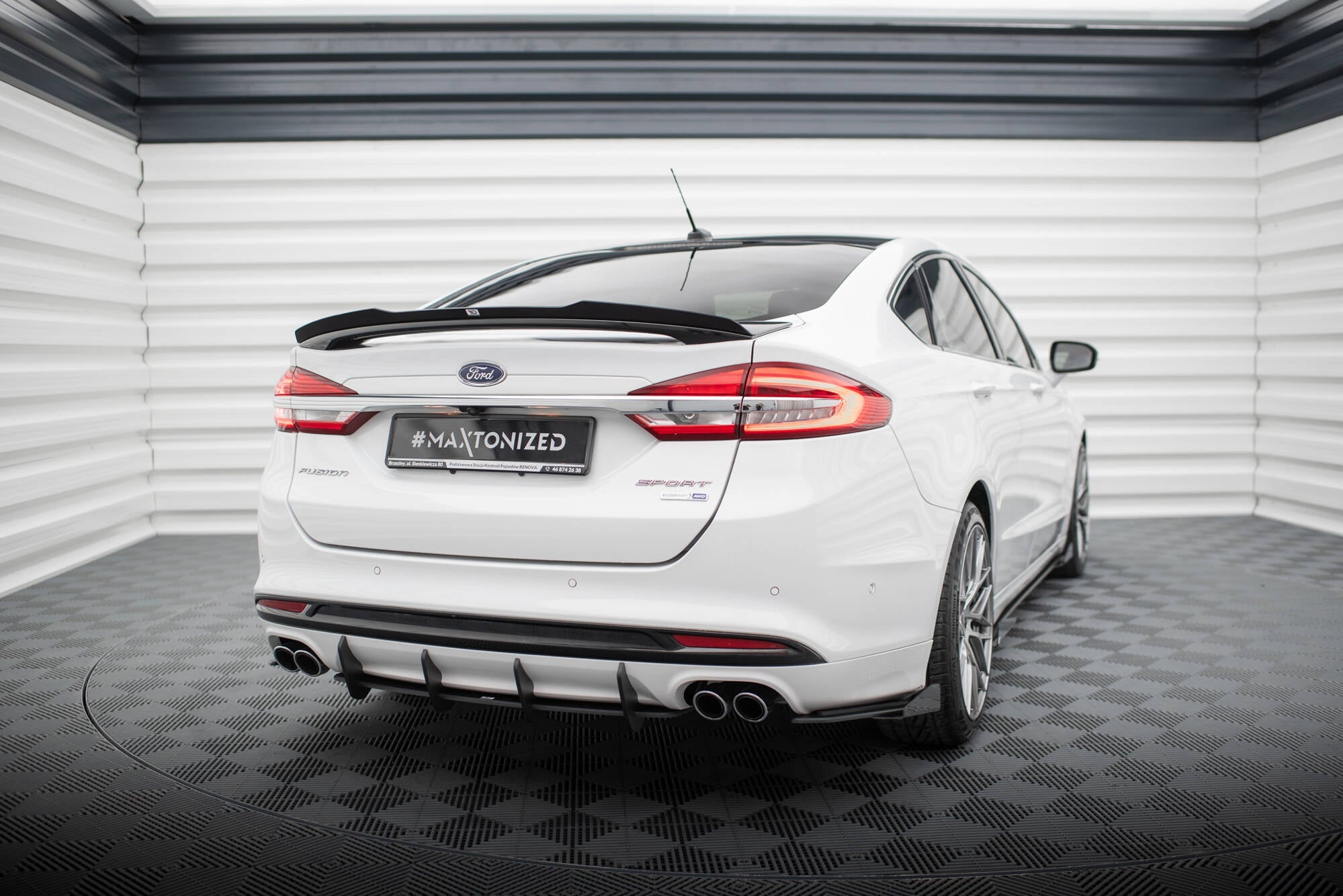 Maxton Design - Street Pro Diffusor für Ford Mondeo Sport Mk5 Facelift / Fusion Sport Mk2 Facelift - Aerowerk.