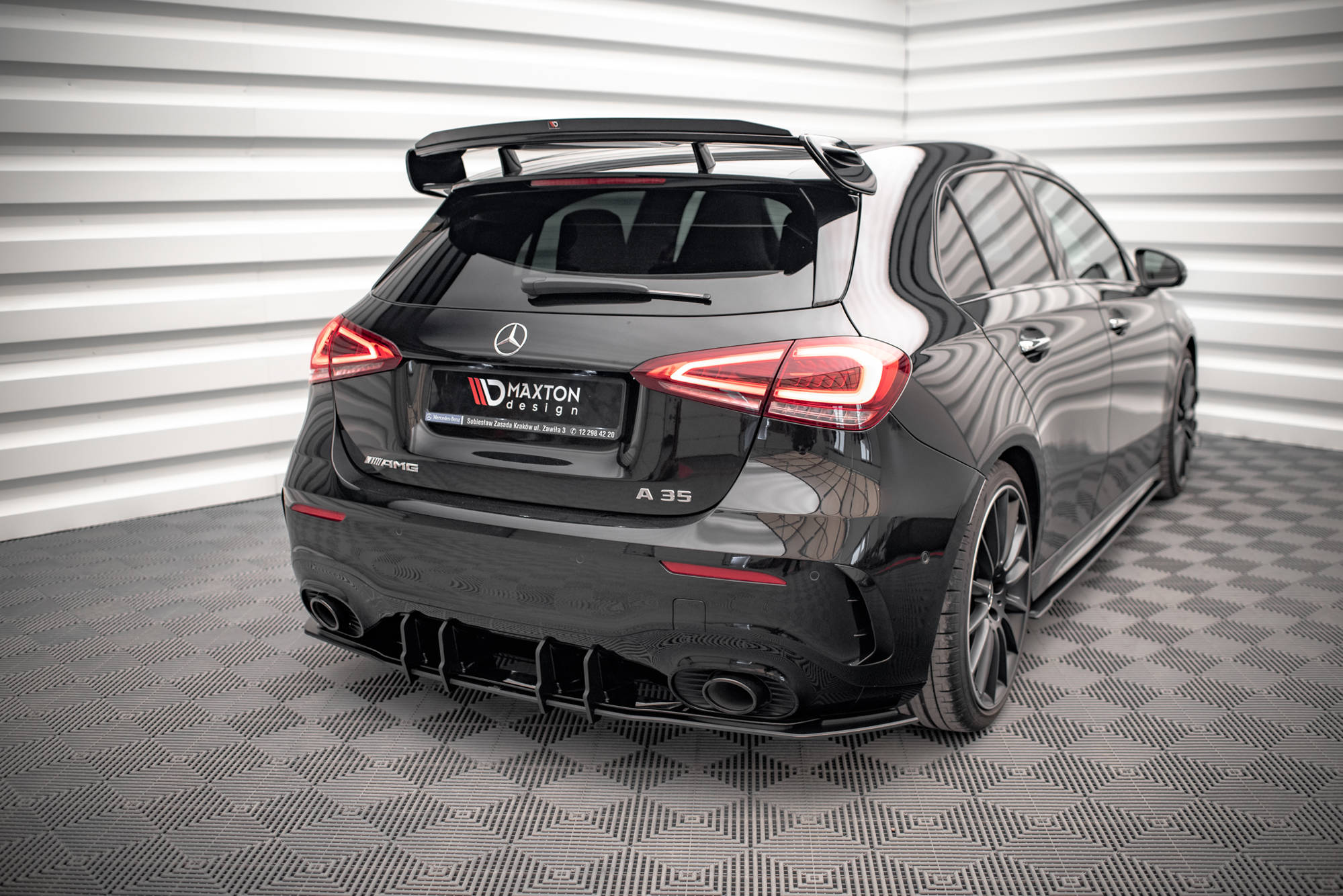 Maxton Design - Street Pro Diffusor für Mercedes A35 AMG Hatchback Aero Pack W177 - Aerowerk.