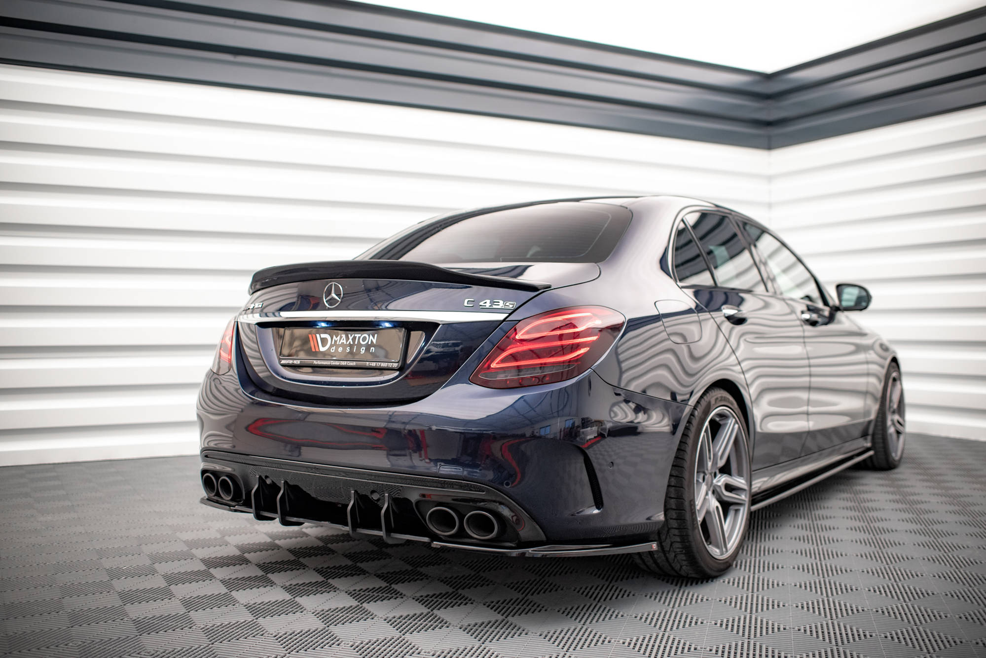 Maxton Design - Street Pro Diffusor für Mercedes - AMG C 43 Limousine / Kombi W205 / S205 Facelift - Aerowerk.