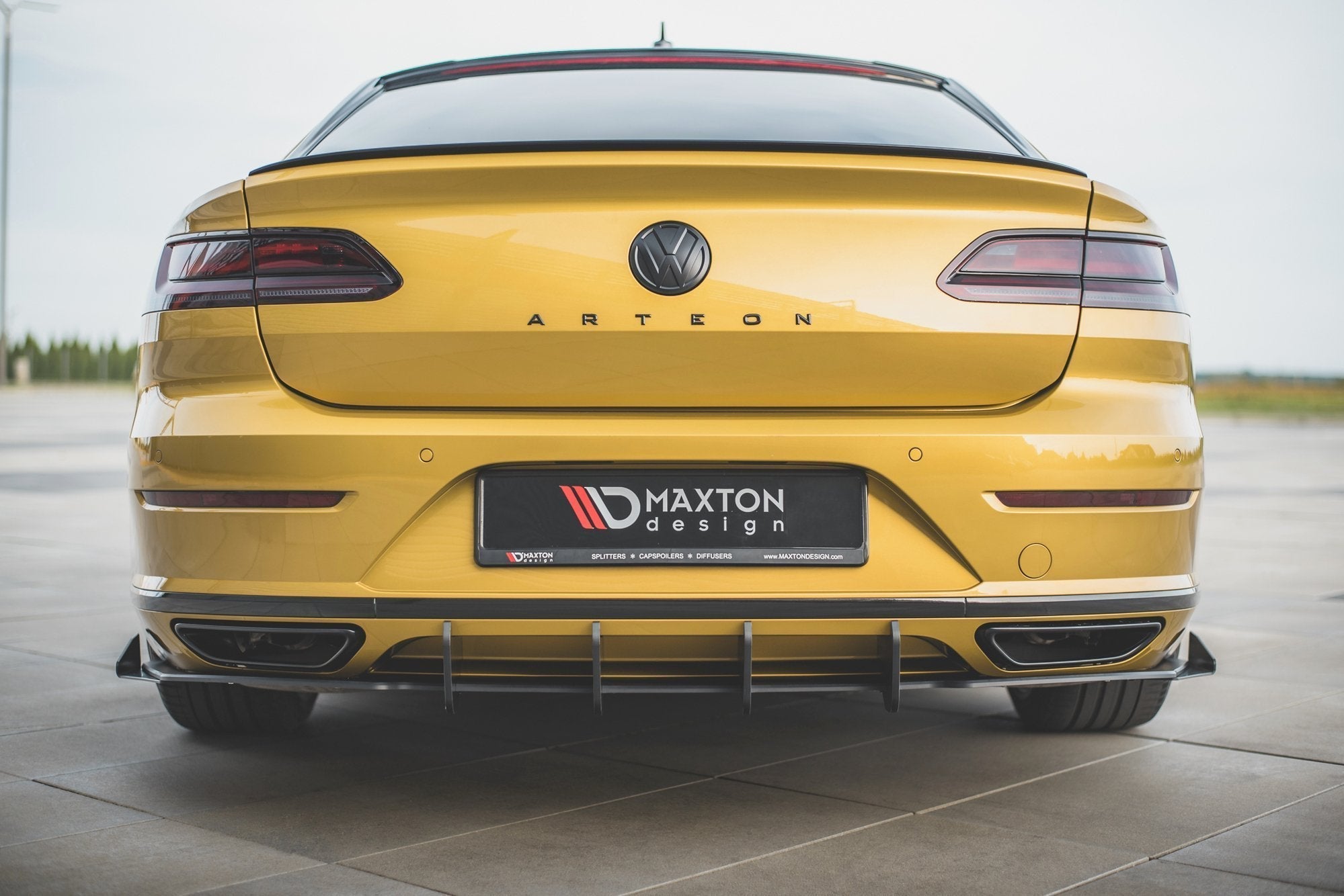 Maxton Design - Street Pro Diffusor Heck Ansatz +Flaps für Volkswagen Arteon R - Line - Aerowerk.