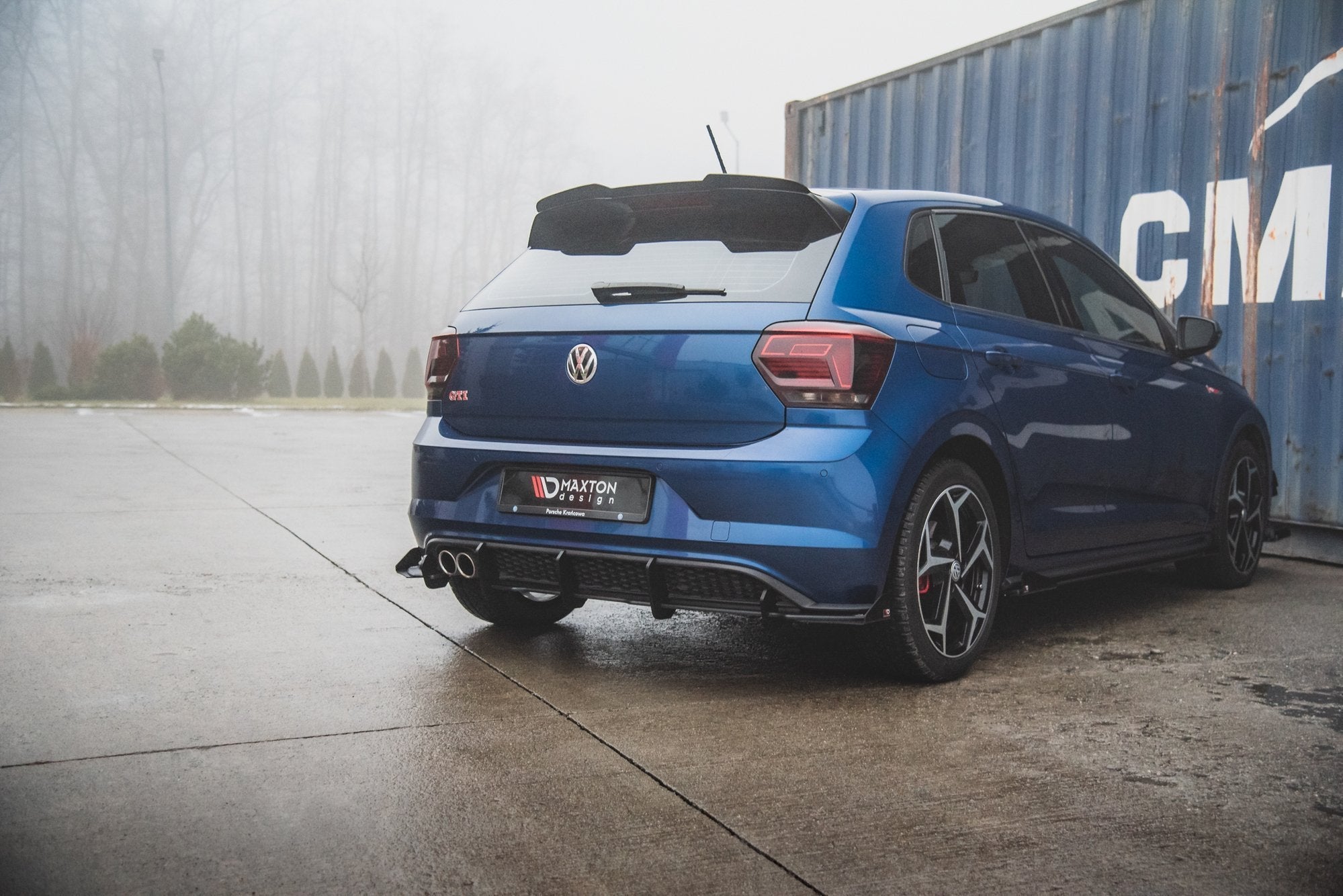 Maxton Design - Street Pro Diffusor Heck Ansatz + Flaps für VW Polo GTI Mk6 - Aerowerk.