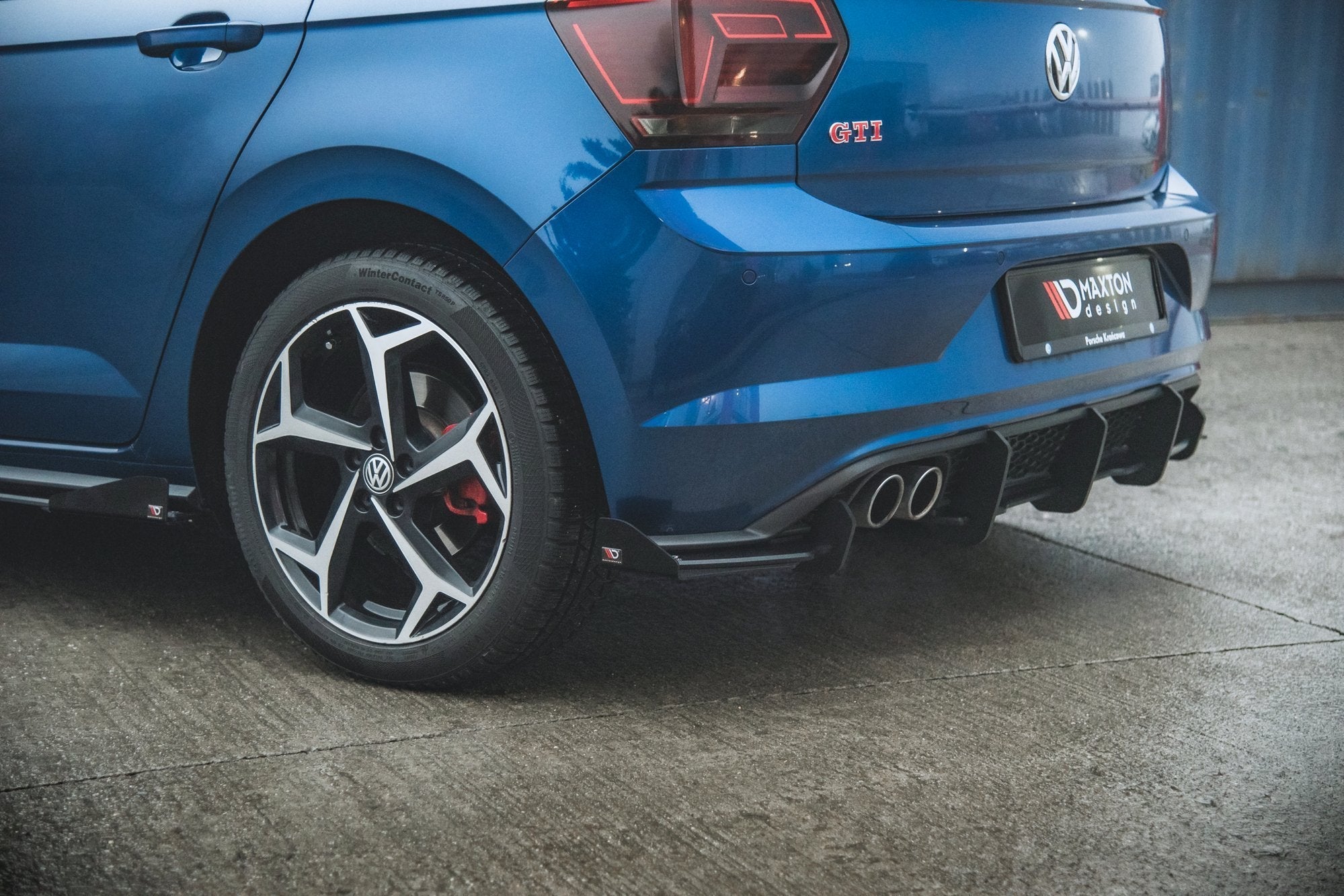 Maxton Design - Street Pro Diffusor Heck Ansatz + Flaps für VW Polo GTI Mk6 - Aerowerk.