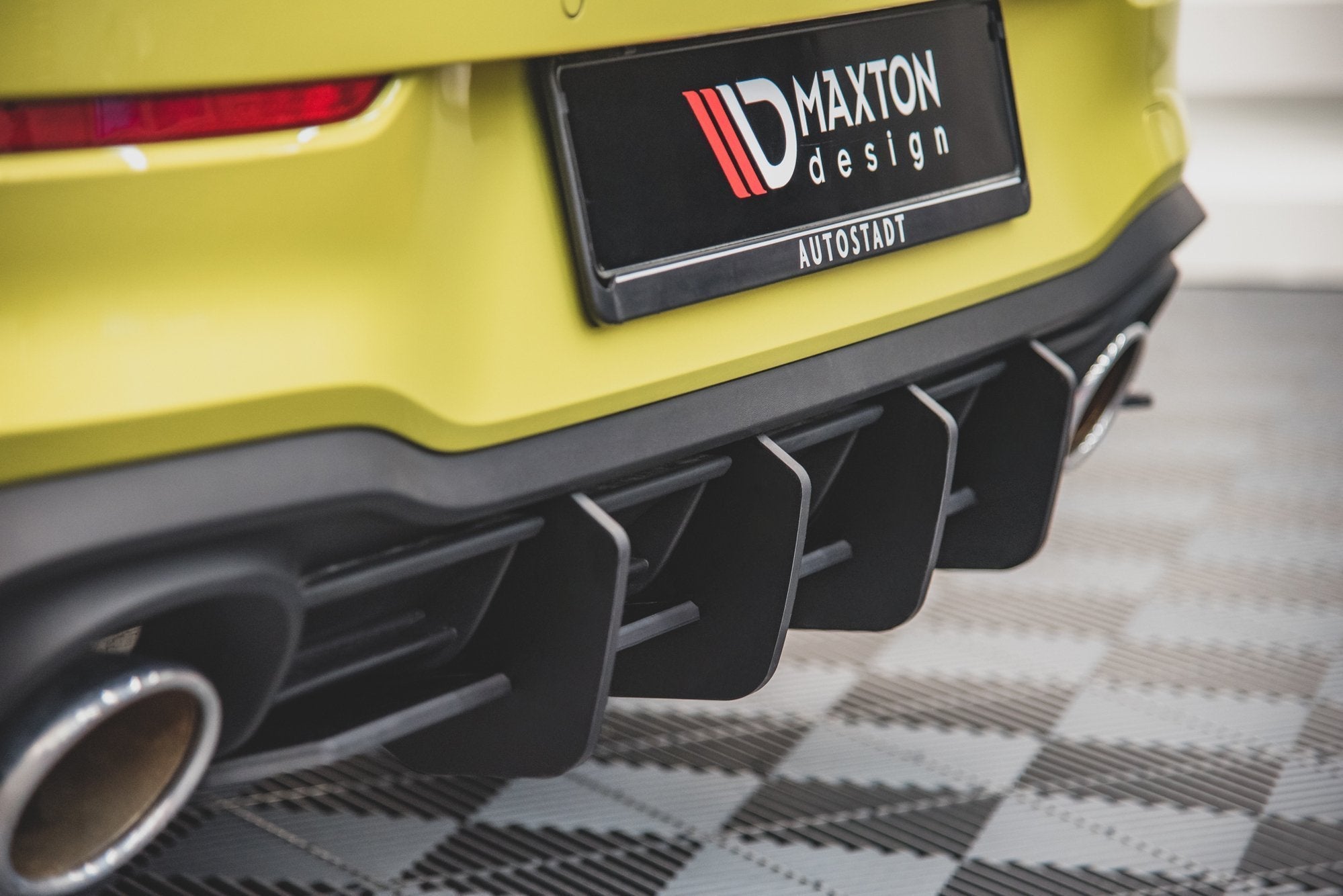 Maxton Design - Street Pro Diffusor V1 für Volkswagen Golf GTI Clubsport Mk8 - Aerowerk.
