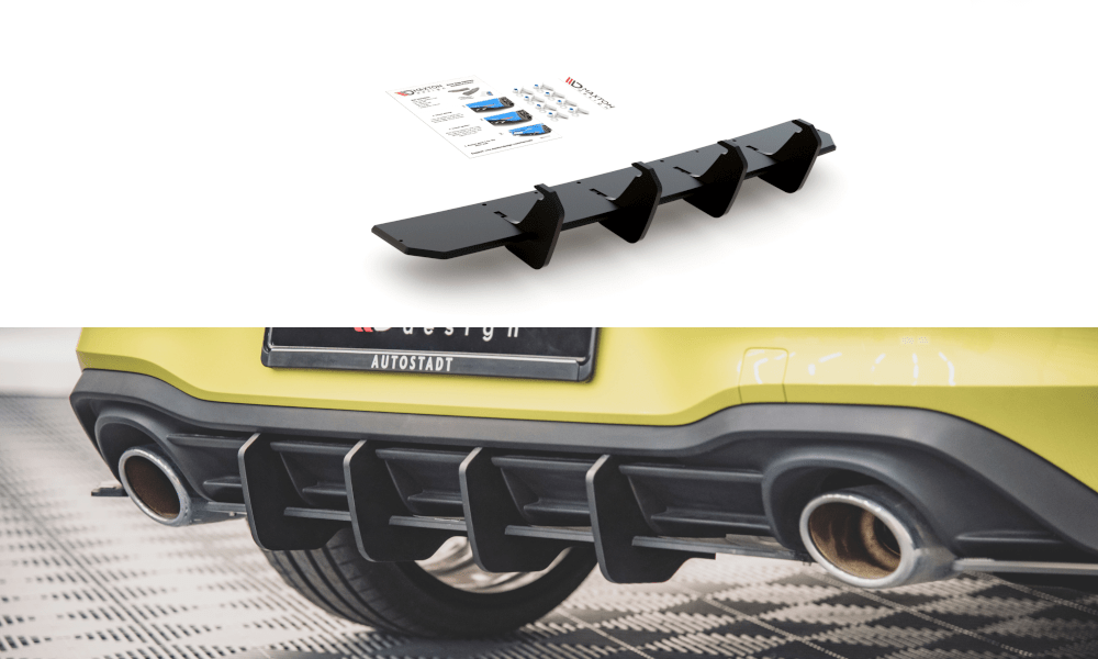 Maxton Design - Street Pro Diffusor V1 für Volkswagen Golf GTI Clubsport Mk8 - Aerowerk.