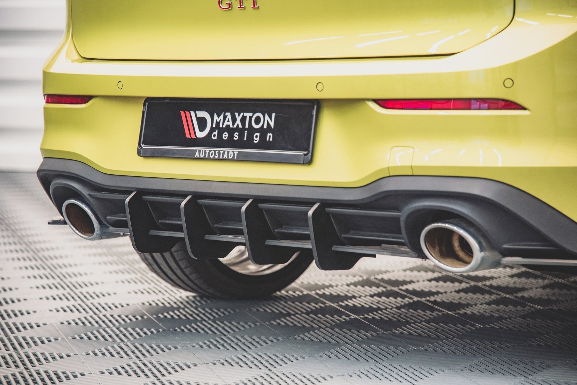 Maxton Design - Street Pro Diffusor V1 für Volkswagen Golf GTI Clubsport Mk8 - Aerowerk.