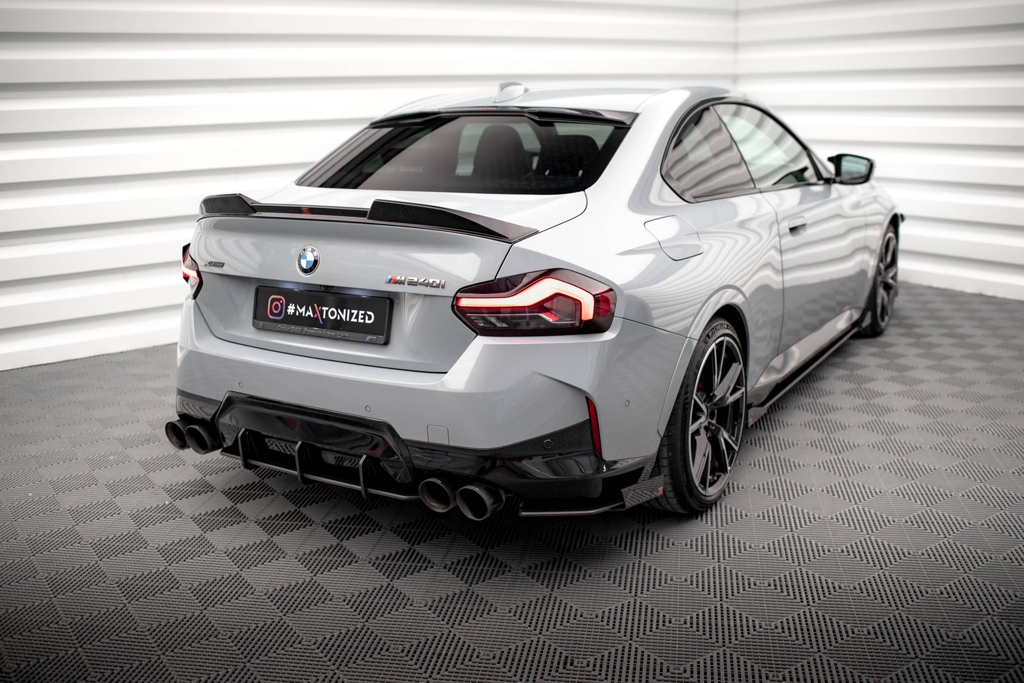 Maxton Design - Street Pro Flaps Heckansatz Diffusor + Flaps für BMW 2er Coupe M240i G42 - Aerowerk.