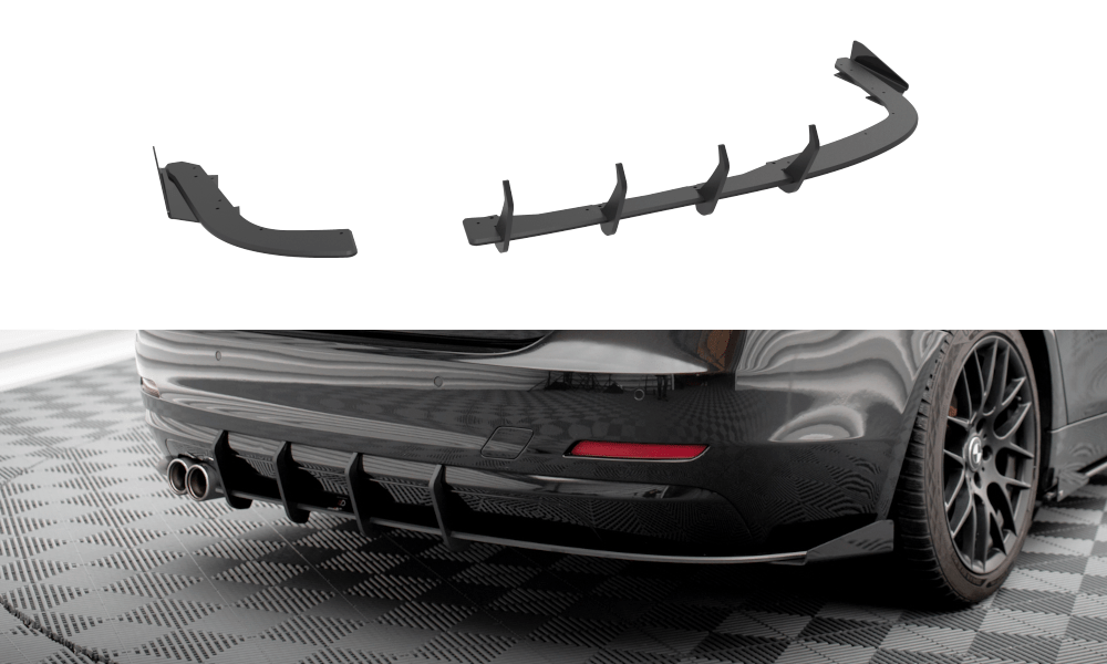 Maxton Design - Street Pro Flaps Heckansatz Diffusor + Flaps für BMW 4er Gran Coupe F36 - Aerowerk.